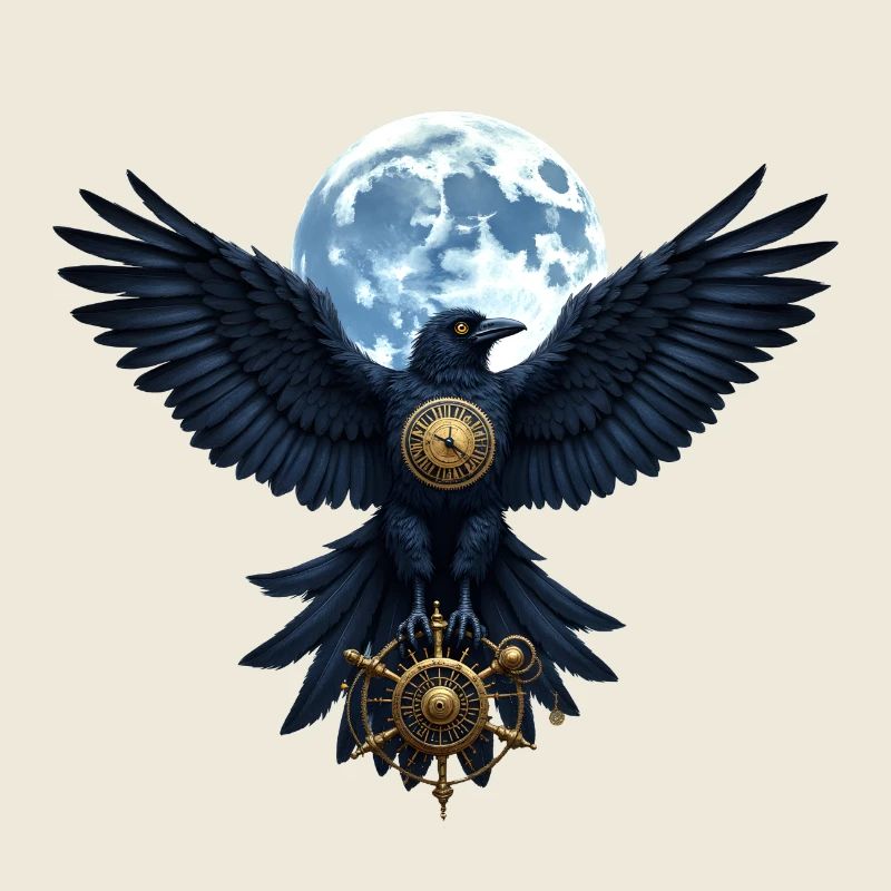 Steampunk Luna Raven mit Ruder