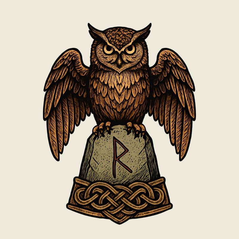 Eulenwächter am Runenstein