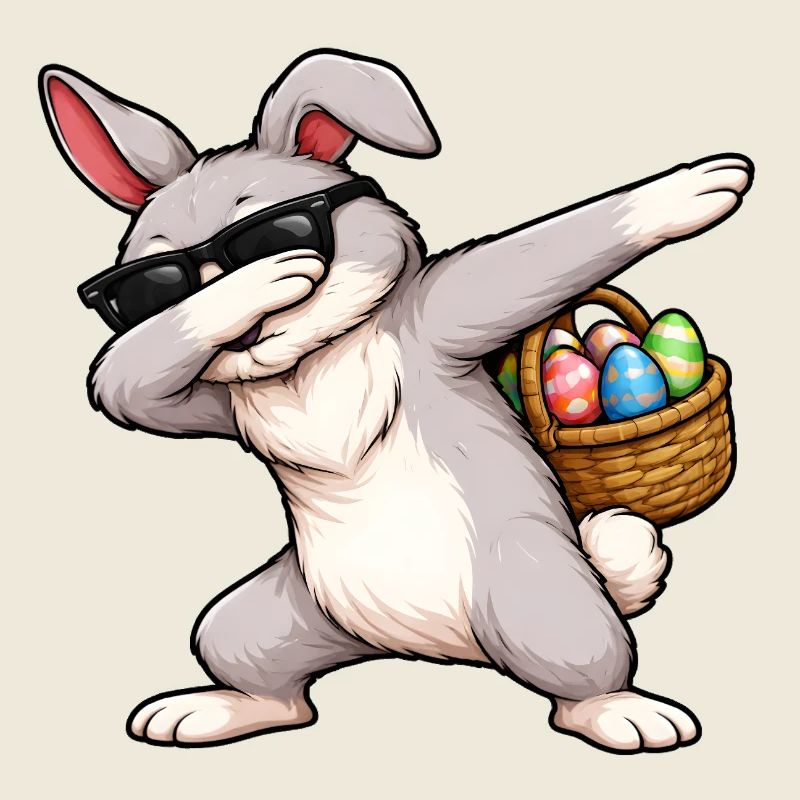 Tamponnement du lapin de Pâques