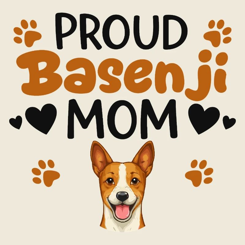 Stolze Barkless Dog Mutter, Basenji