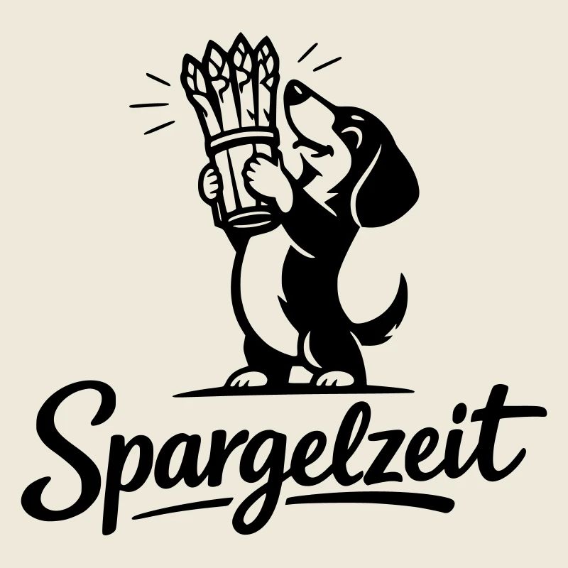 Spargel Essen Spargelzeit Saison Dackel