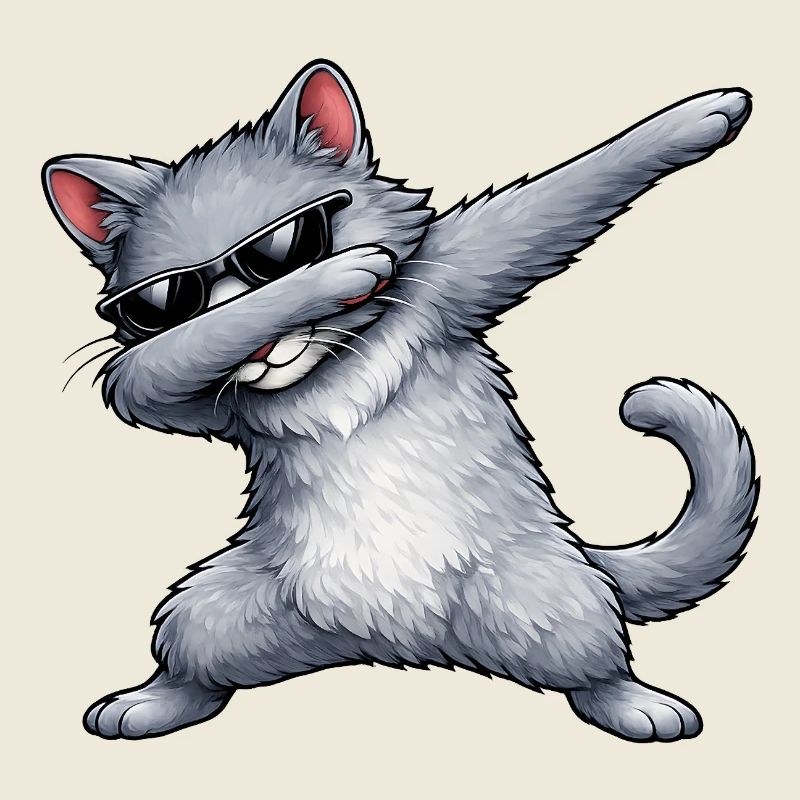 Dabbing Russian Blue