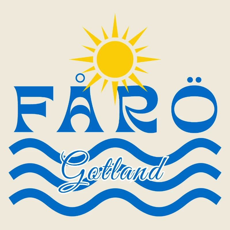 Fårö Gotland-Sonne und Wellen