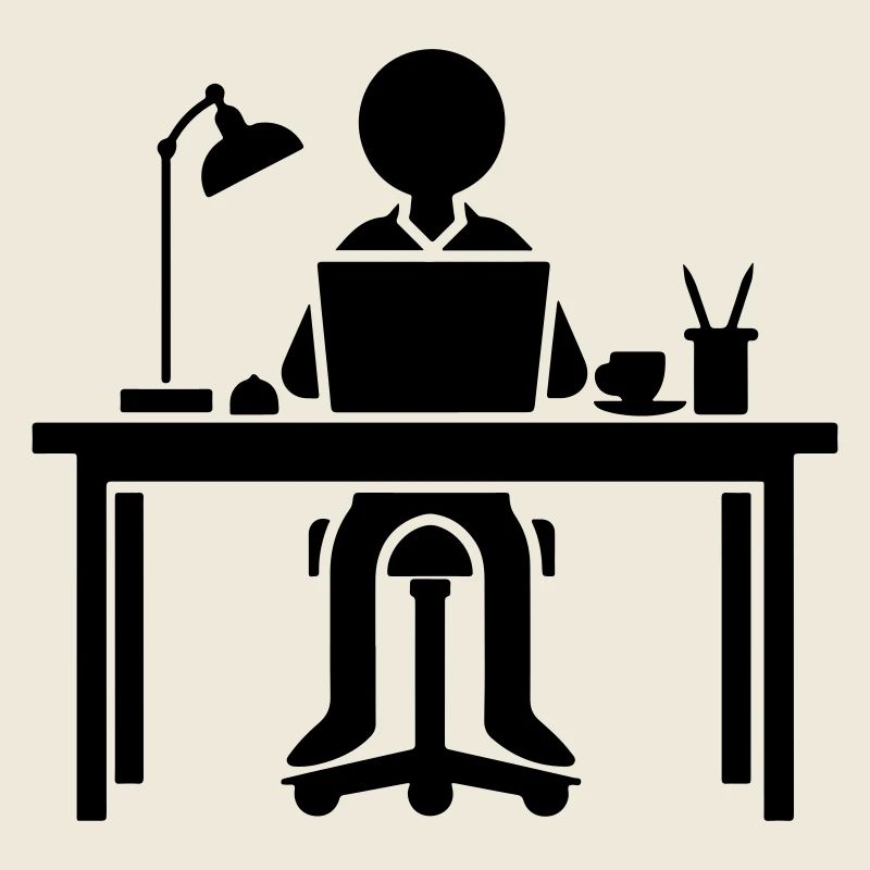 Arbeiter Computer Job Büro Lernen