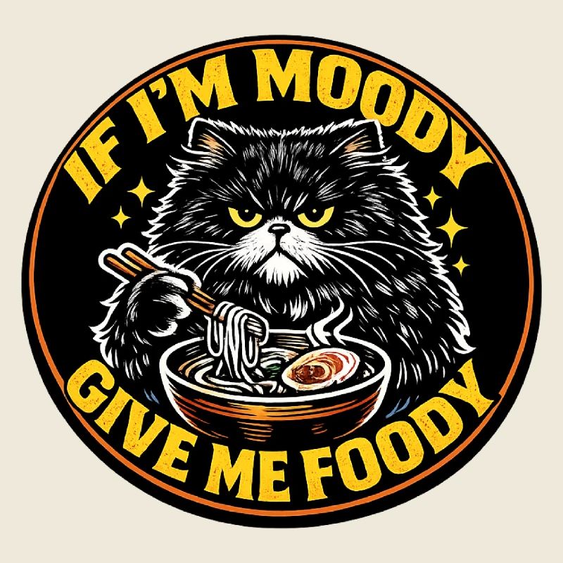 Mood Cat Ramen Saying Food Gift