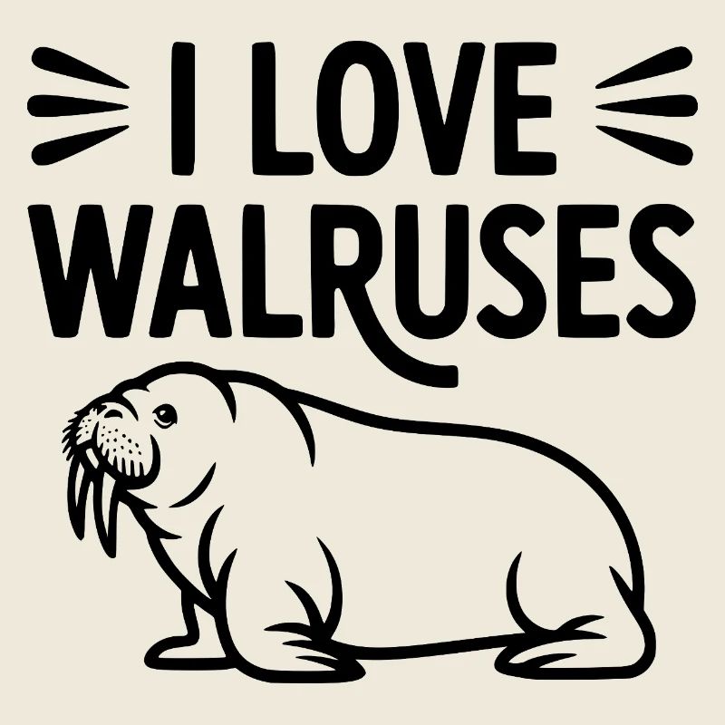 Ich liebe Walrosse