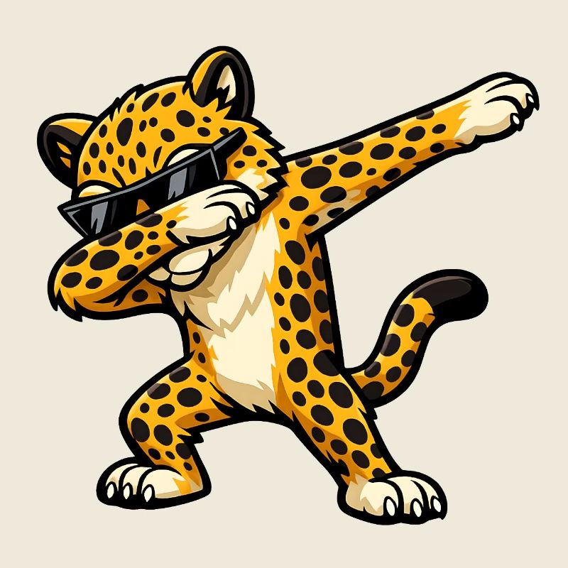 Tappage du design du léopard guépard Gepard