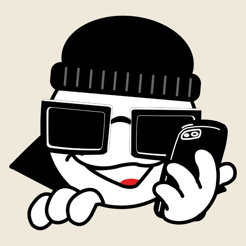 Hacker mit Smartphone und Herzen