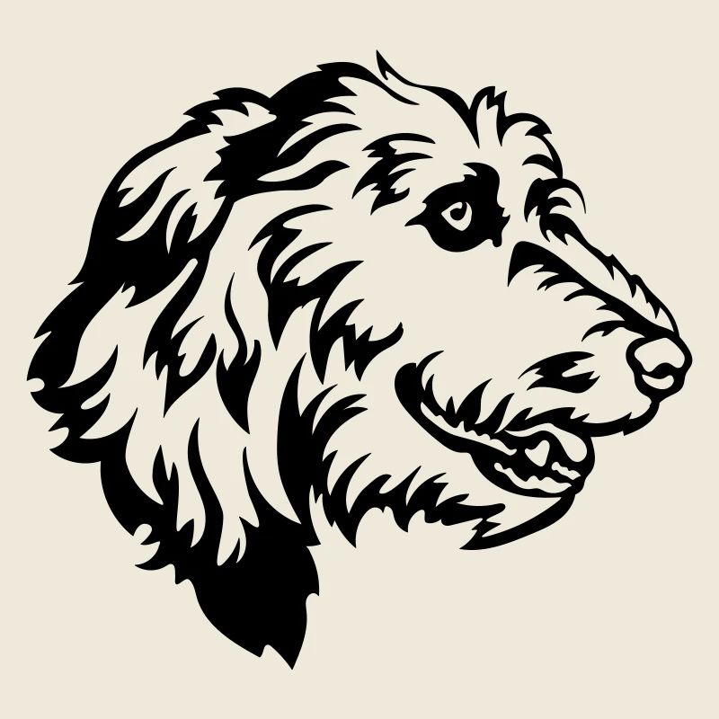 Irish Wolfhound Kopf