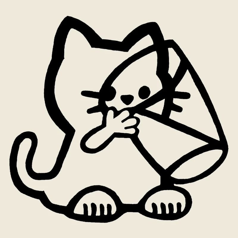 Le chaton et le verre de lait