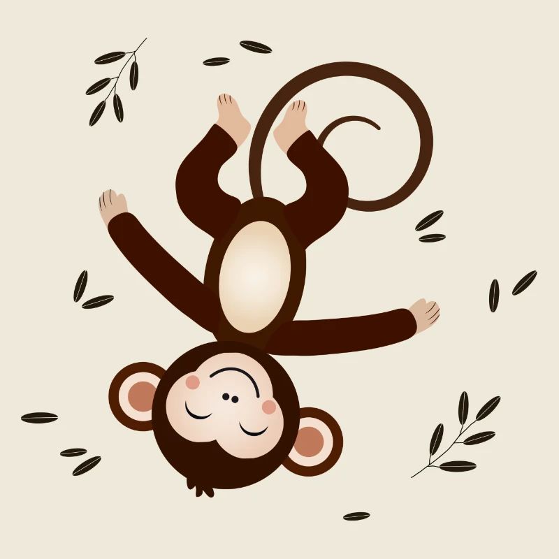 Entspanntes Äffchen – Verspieltes Tiermotiv