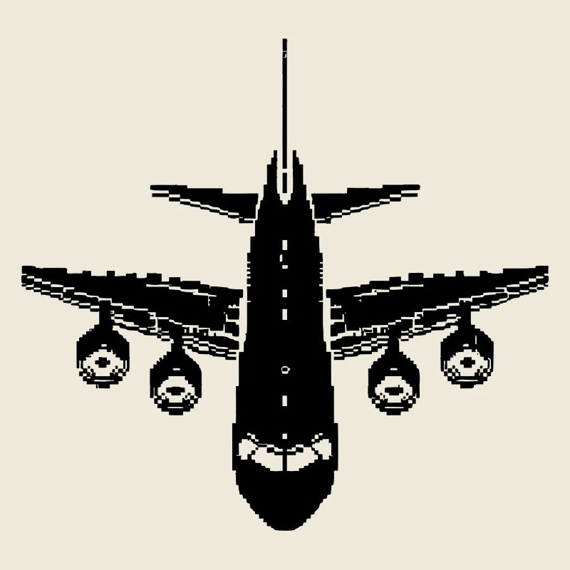 Flugzeug Pixel Grafik