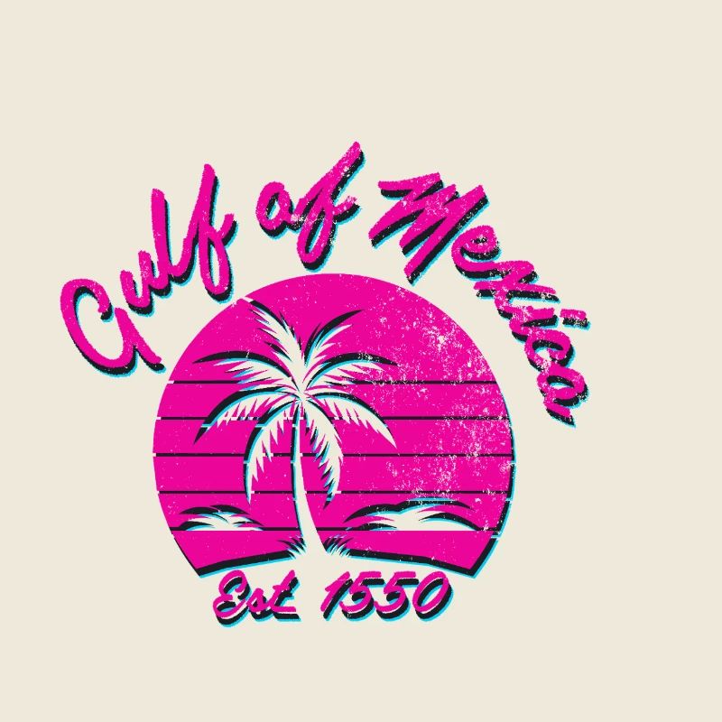 Tropical spring feeling with palm trees