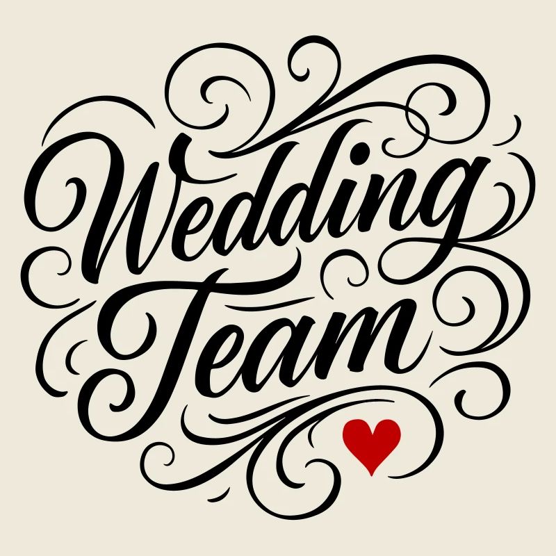 Cœur d’équipe de mariage