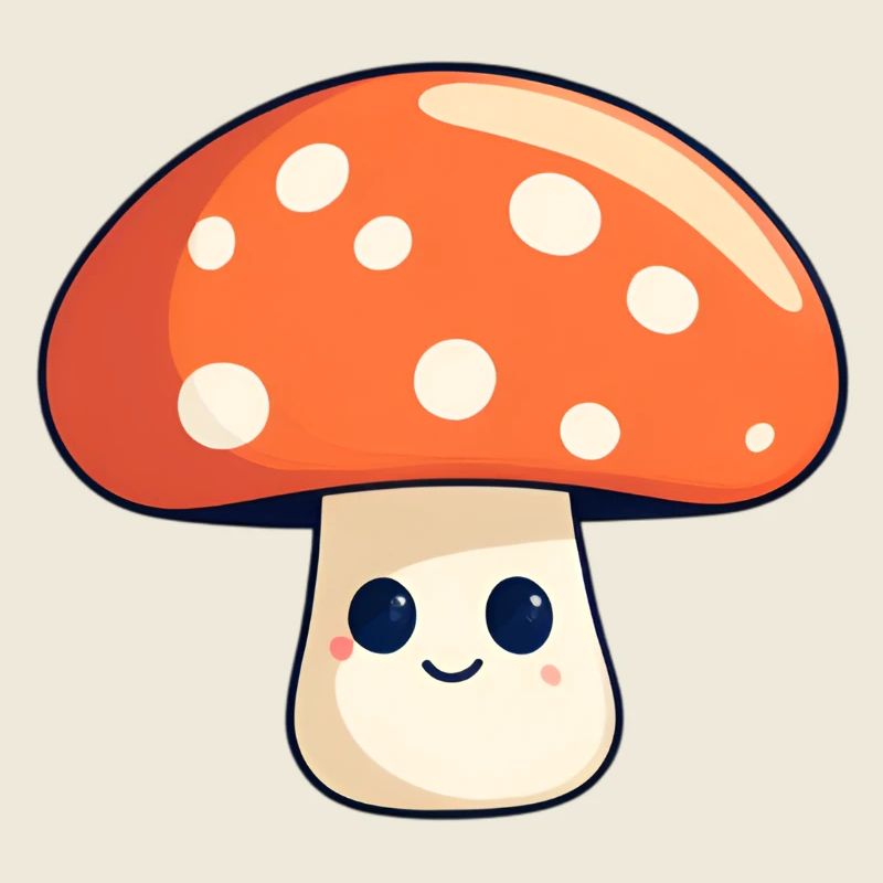 Champignon ami Illustration d’automne