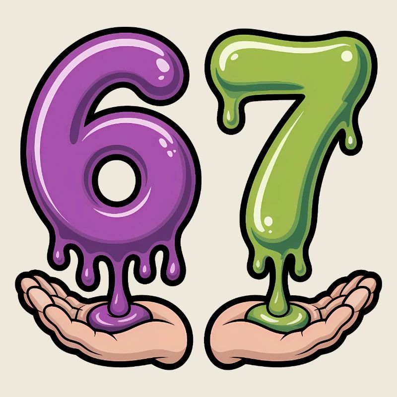 67 - Funny Brainrot T-Shirt