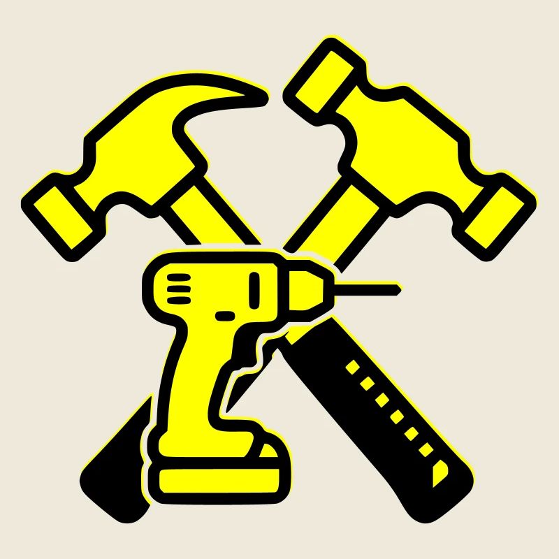 Tool Drill Hammers Yellow