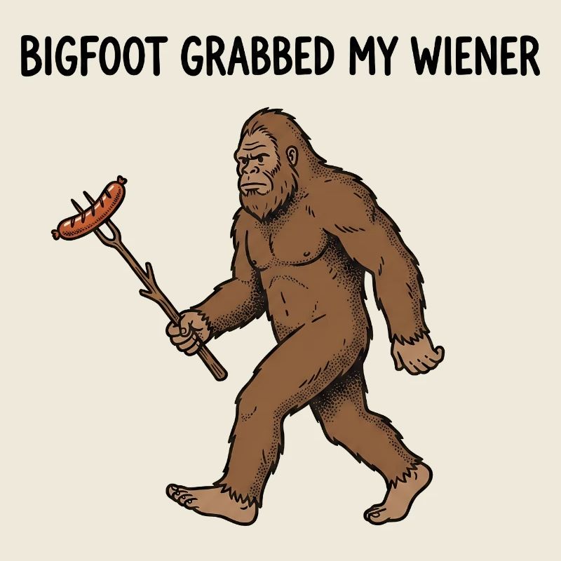 Camping drôle Sasquatch Bigfoot a eu mon pénis