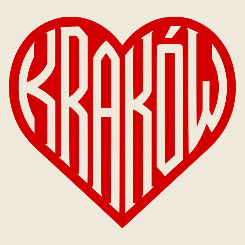 Krakow Herz Typografie