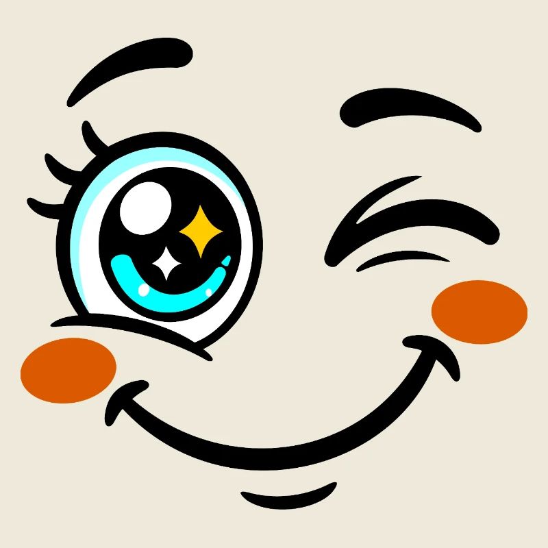 Eye Smiling Kawaii Cheerful