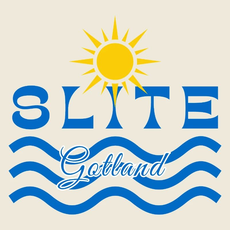 Slite Gotland-Soleil et Vagues