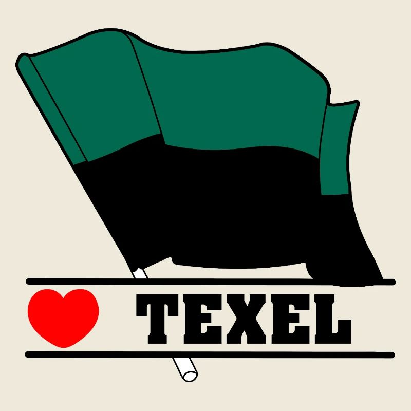 J’adore Texel – Design du drapeau de l’île