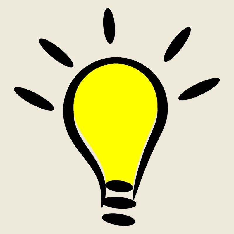 Glühbirne Licht an Idee Geschenk Idee