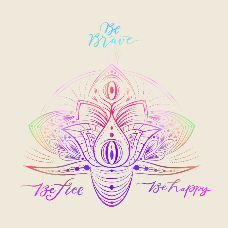 Colorful Sparkle Mandala Pattern