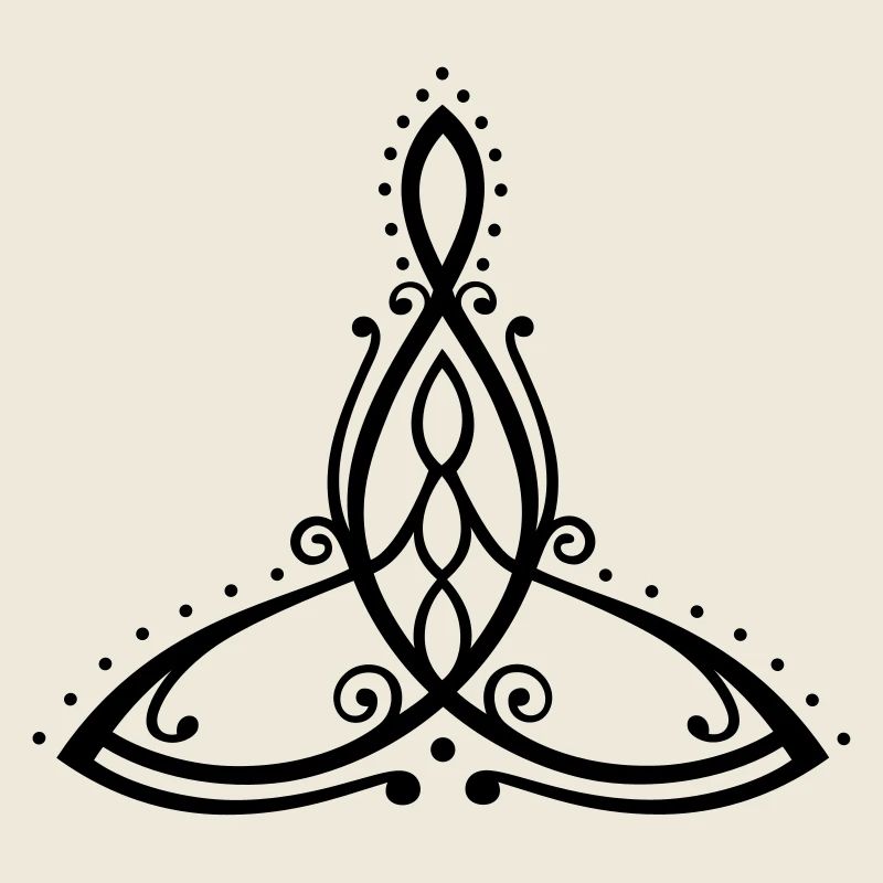 Celtic Motherhood Symbol Mutter mit drei Kindern