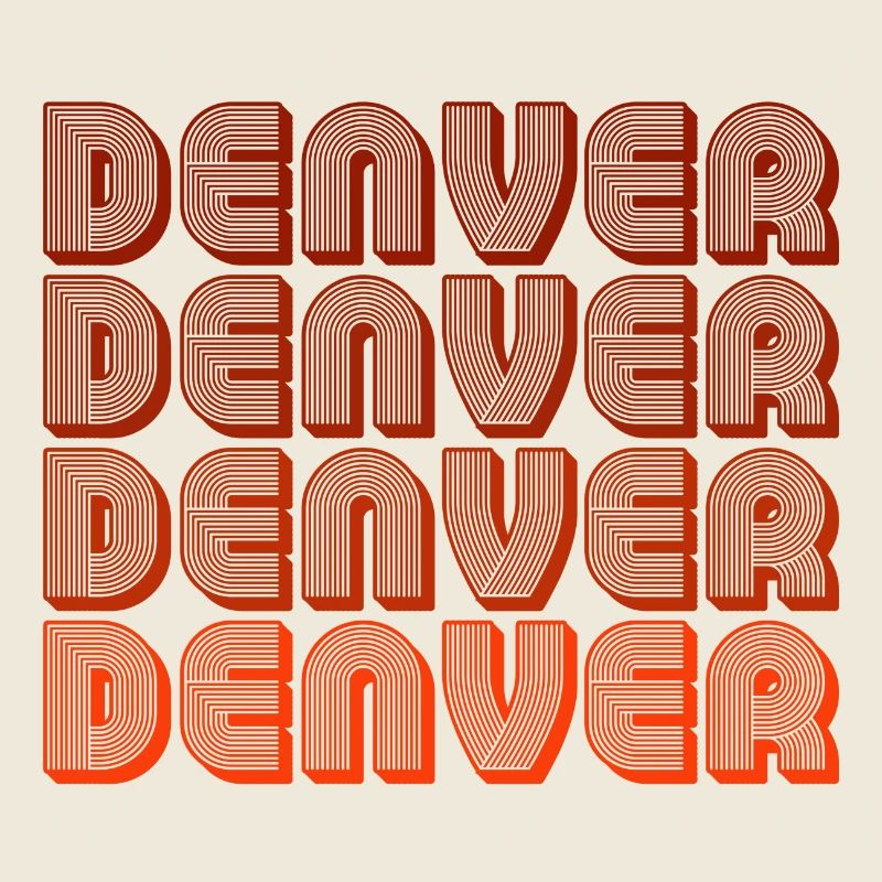Denver Retro Blockschrift
