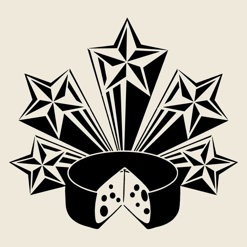 Cheese radiating stars