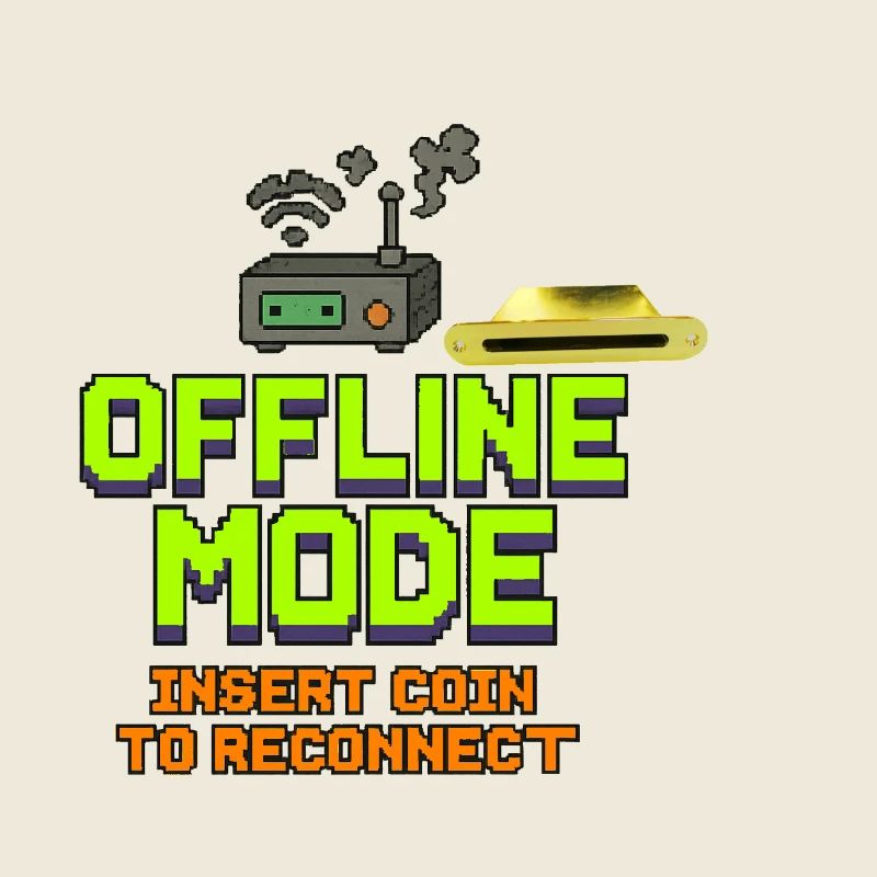 Retro-Gaming Offline-Modedesign