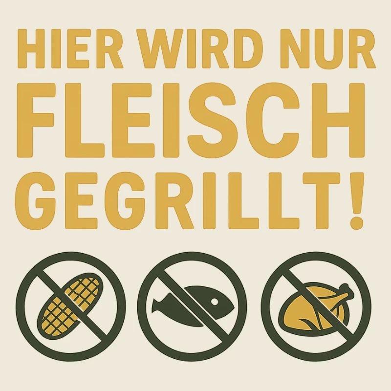 Hier wird nur Fleisch...witziges Motiv