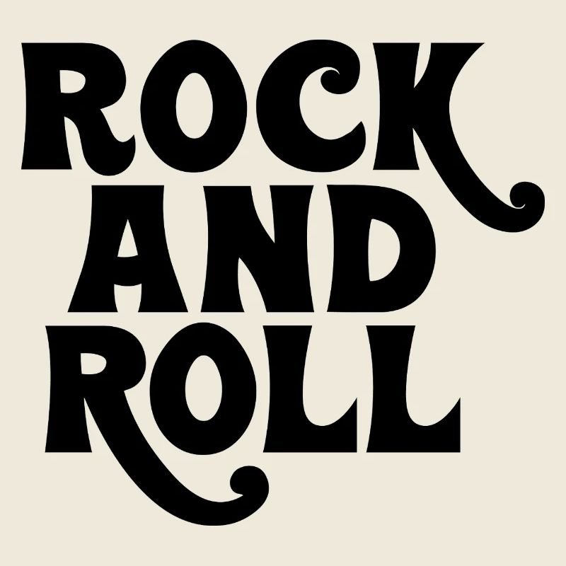 Rock'n'Roll-Logo mit fettem Logo