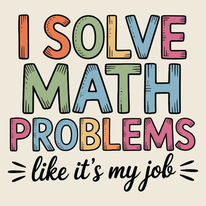 I Solve Math Problems Like a Job Math Teacher