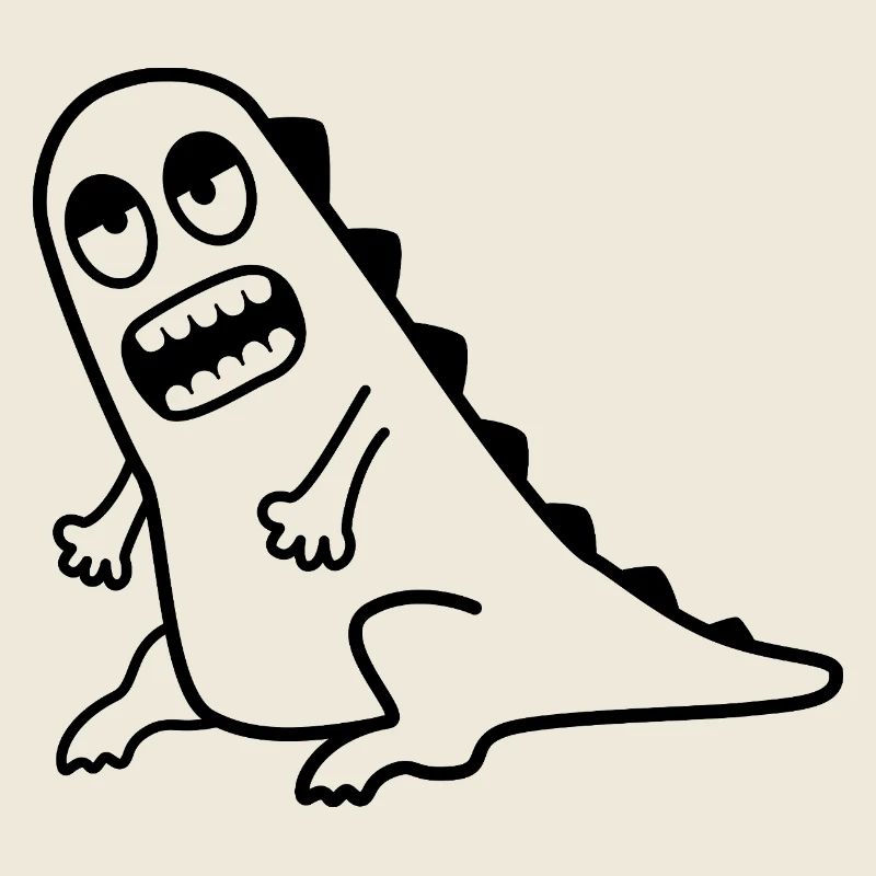 Dino Grrr – T-Rex, Nerd & Comic Style