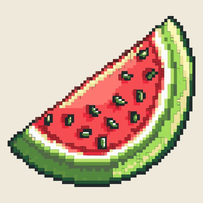 Tranche de pastèque pixel