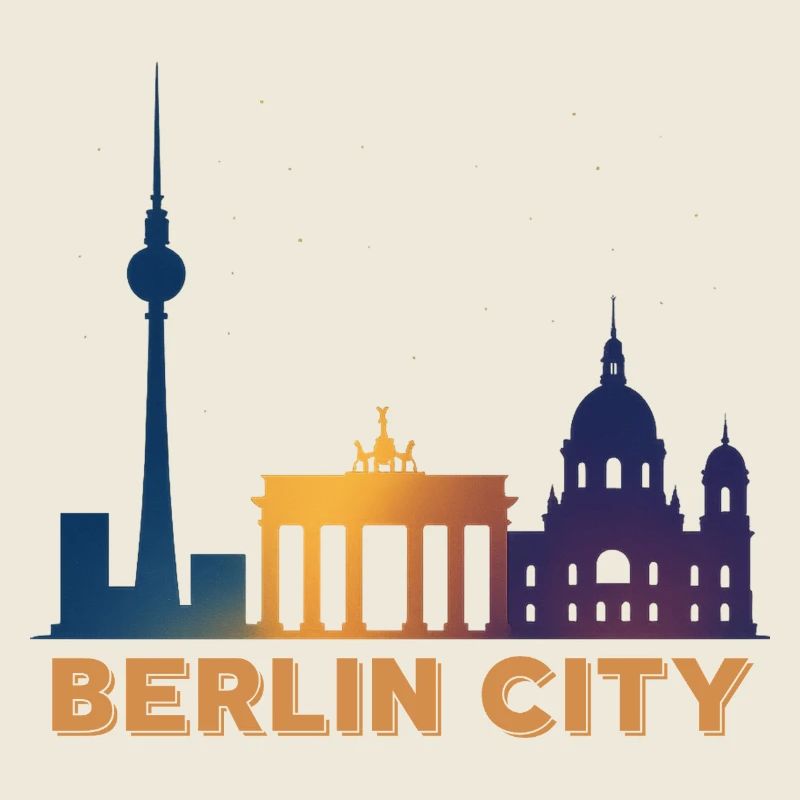 Berlin Skyline Silhouette