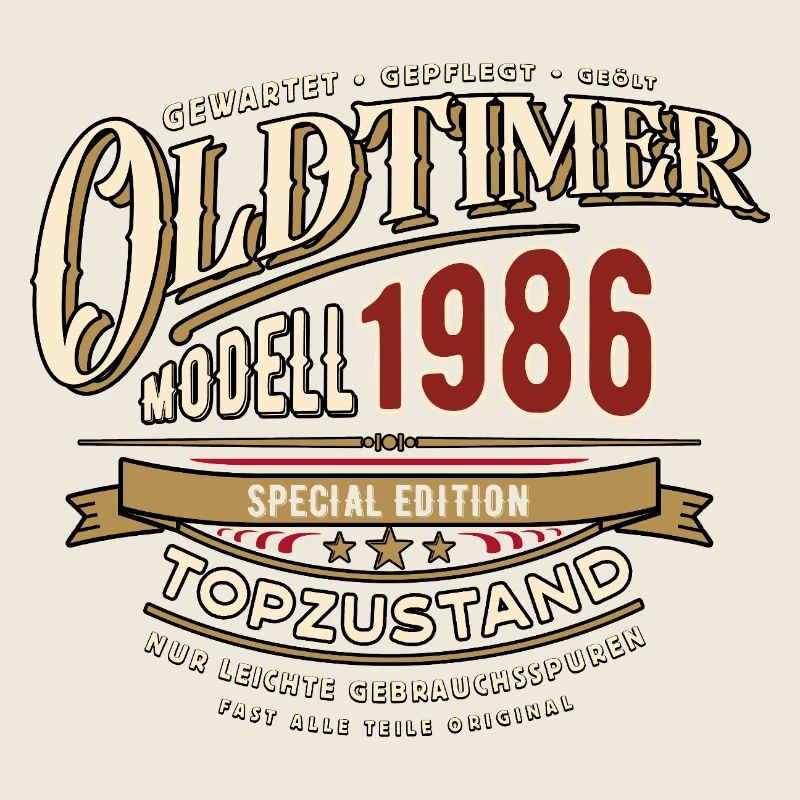 Oldtimer Modell 1986 | Geburtstag Geschenk