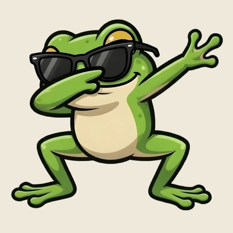 Dabbing Frosch