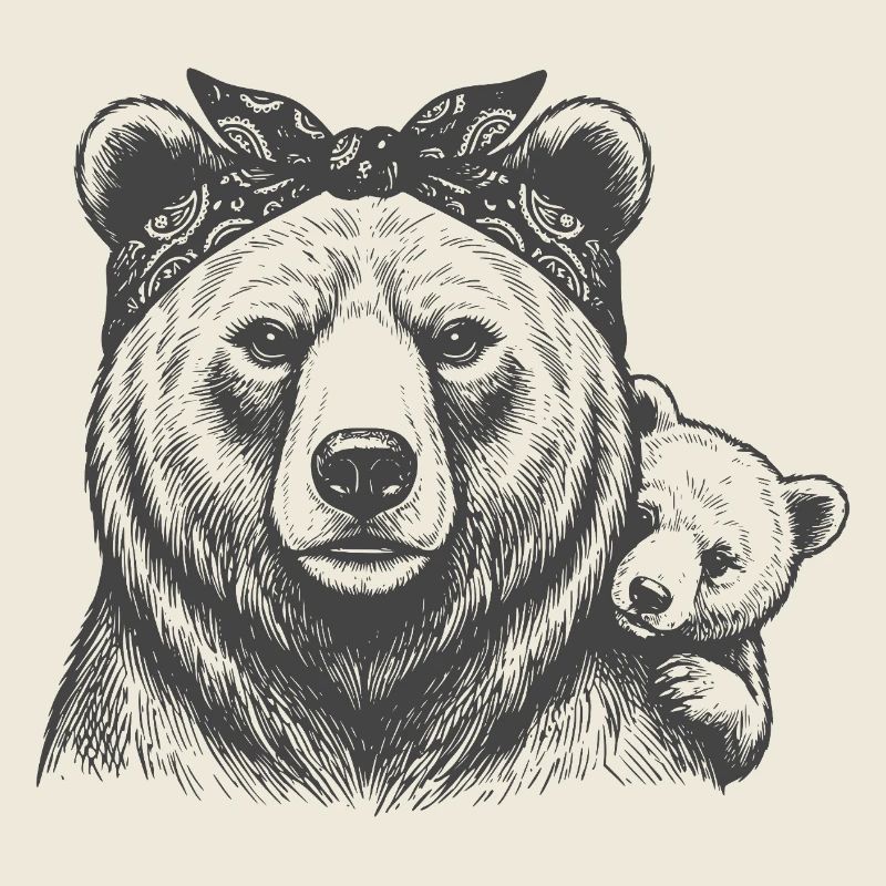 Maman Ours avec l’Enfant
