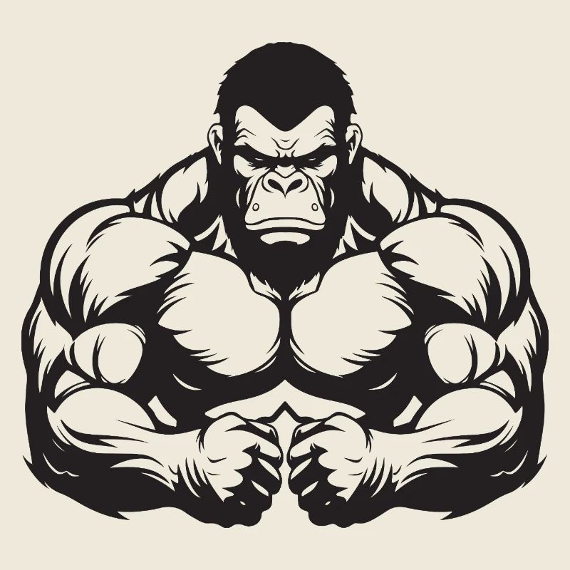 Muscles gorilles