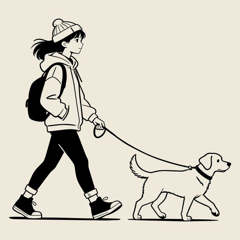 Gassi gehen mit dem Hund