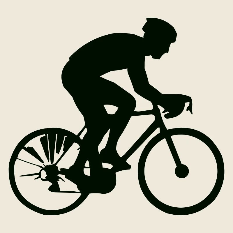 Radfahrer Silhouette im Sprint