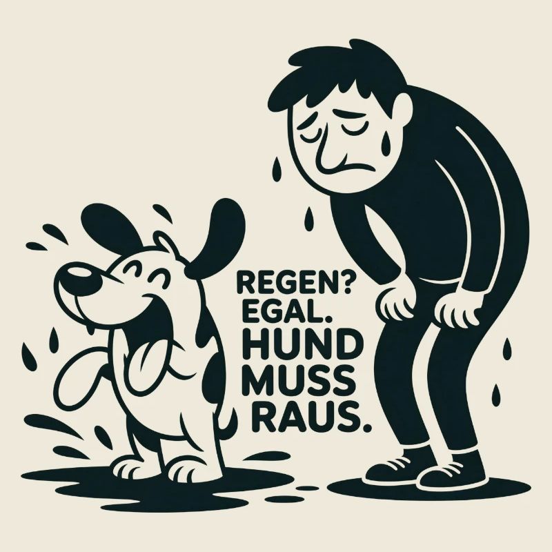 Regenhund Muss Raus