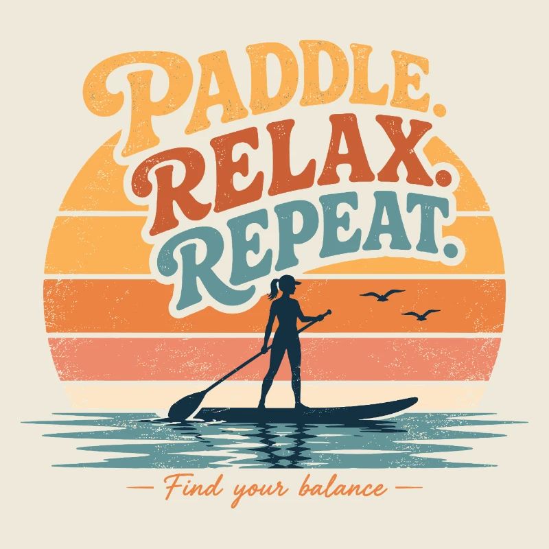 Paddle Relax Repeat SUP Shirt