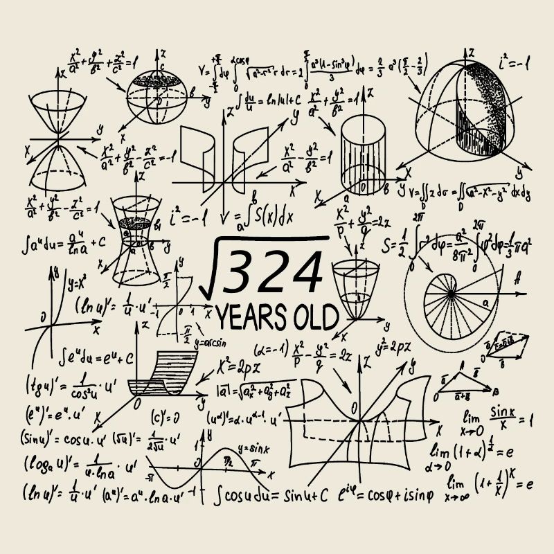 18th Birthday Math Math Student Mathefan