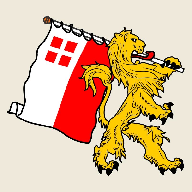 Lion with flag Utrecht Utrecht flag
