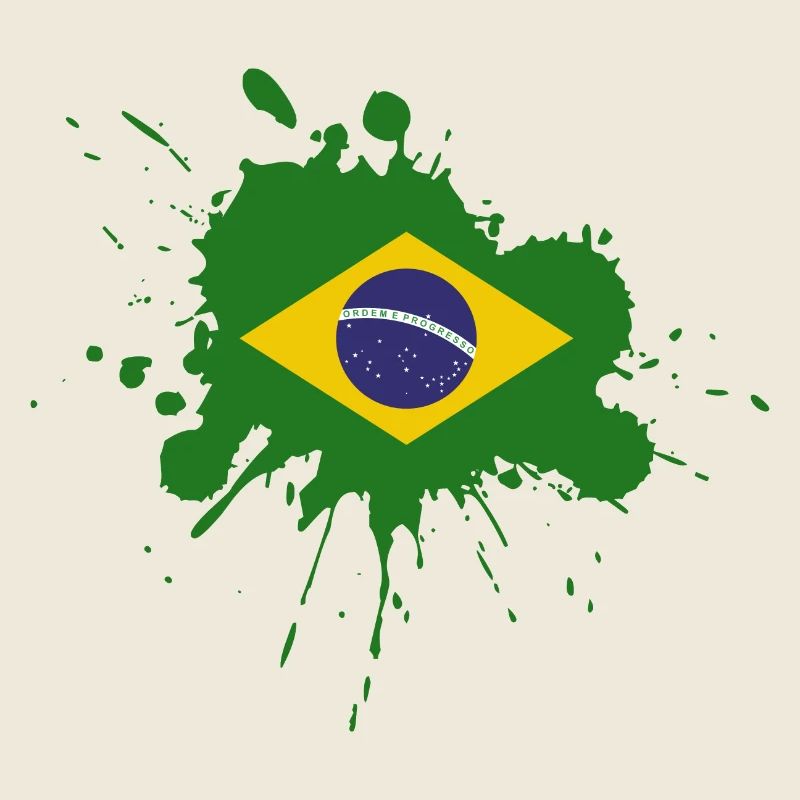 Conception de spot de drapeau du Brésil