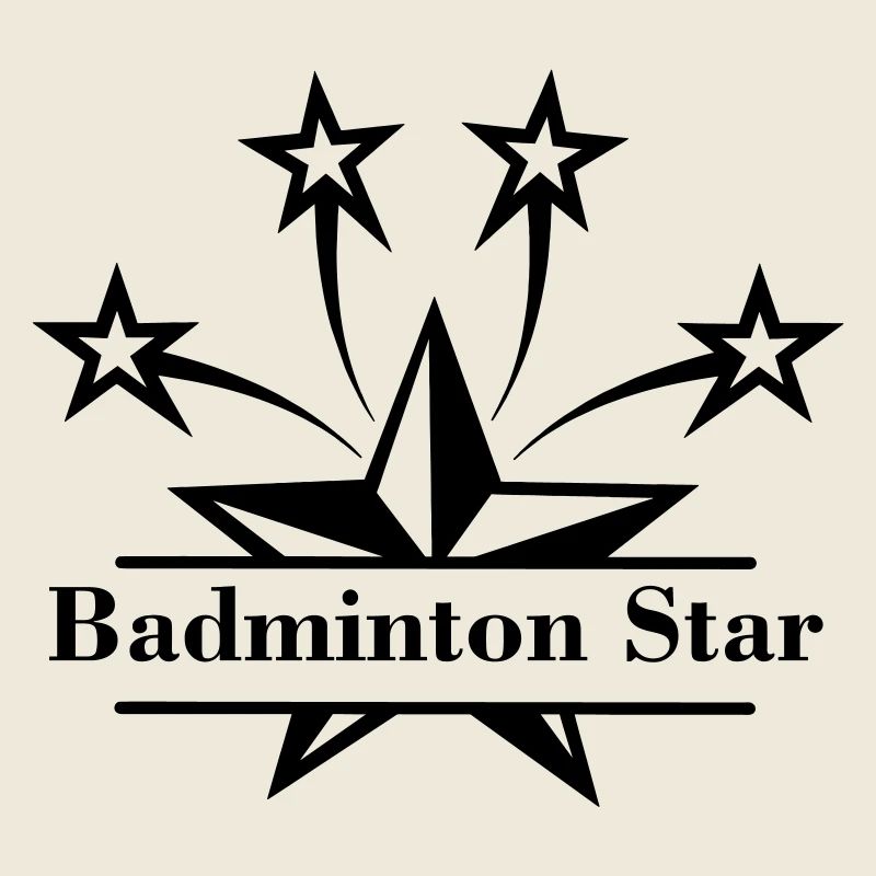 Star with bar in between and text 'Badminton Star'